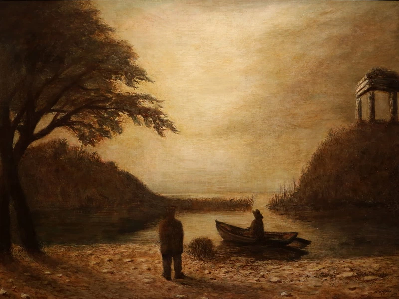 1891-Arturo Nathan - Paesaggio serale, 1934 - Latina, Galleria Civica d'Arte moderna e contemporanea